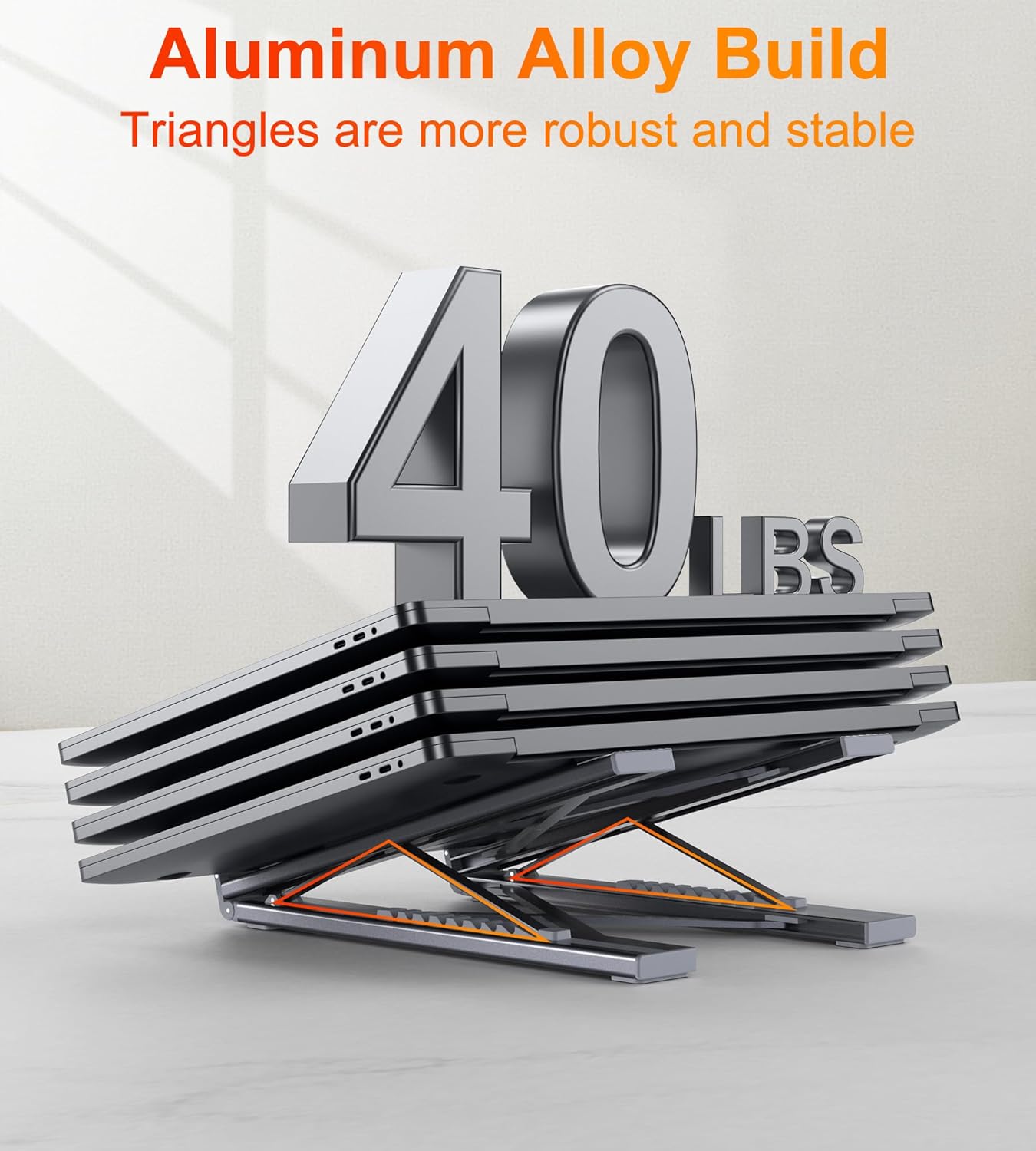 Foldable Adjustable Height Laptop Stand and Tablet Stand. for All Laptops and Tablets