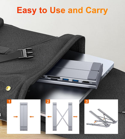 Foldable Adjustable Height Laptop Stand and Tablet Stand. for All Laptops and Tablets
