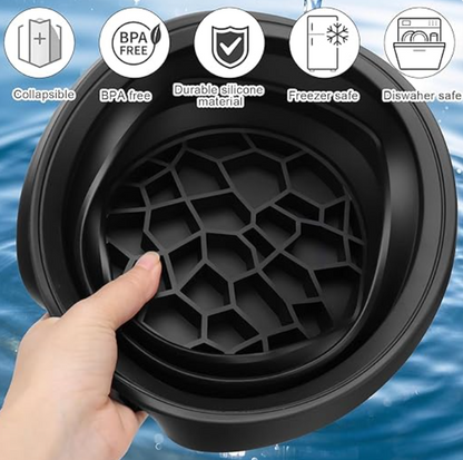 Ergonomic Silicone Facial Ice Bath Bowl